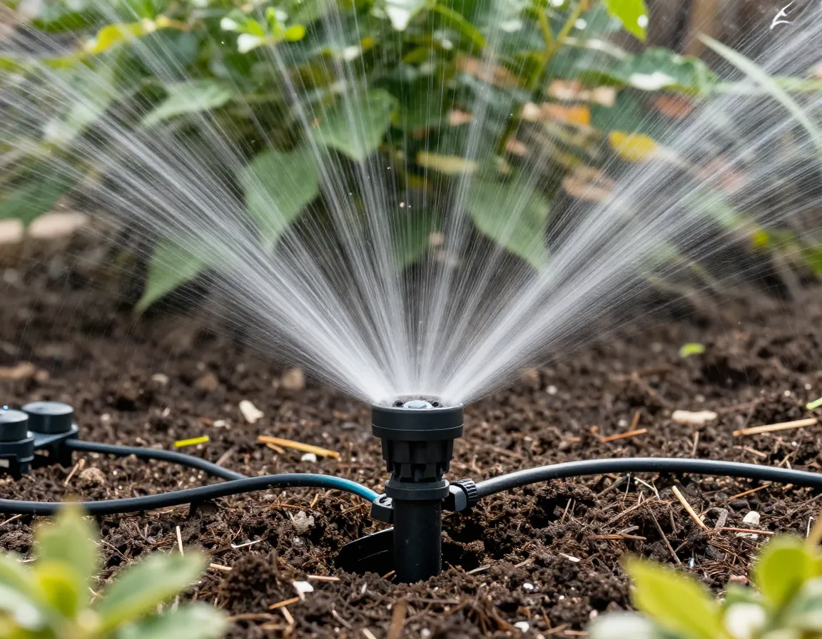 Paquete básico de iluminación y riego inteligente para jardines pequeños